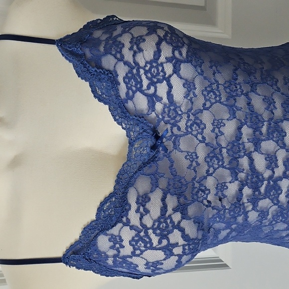 Victoria’s Secret Purple Stretch Sheer Lace Nightie Size S - Picture 2 of 5